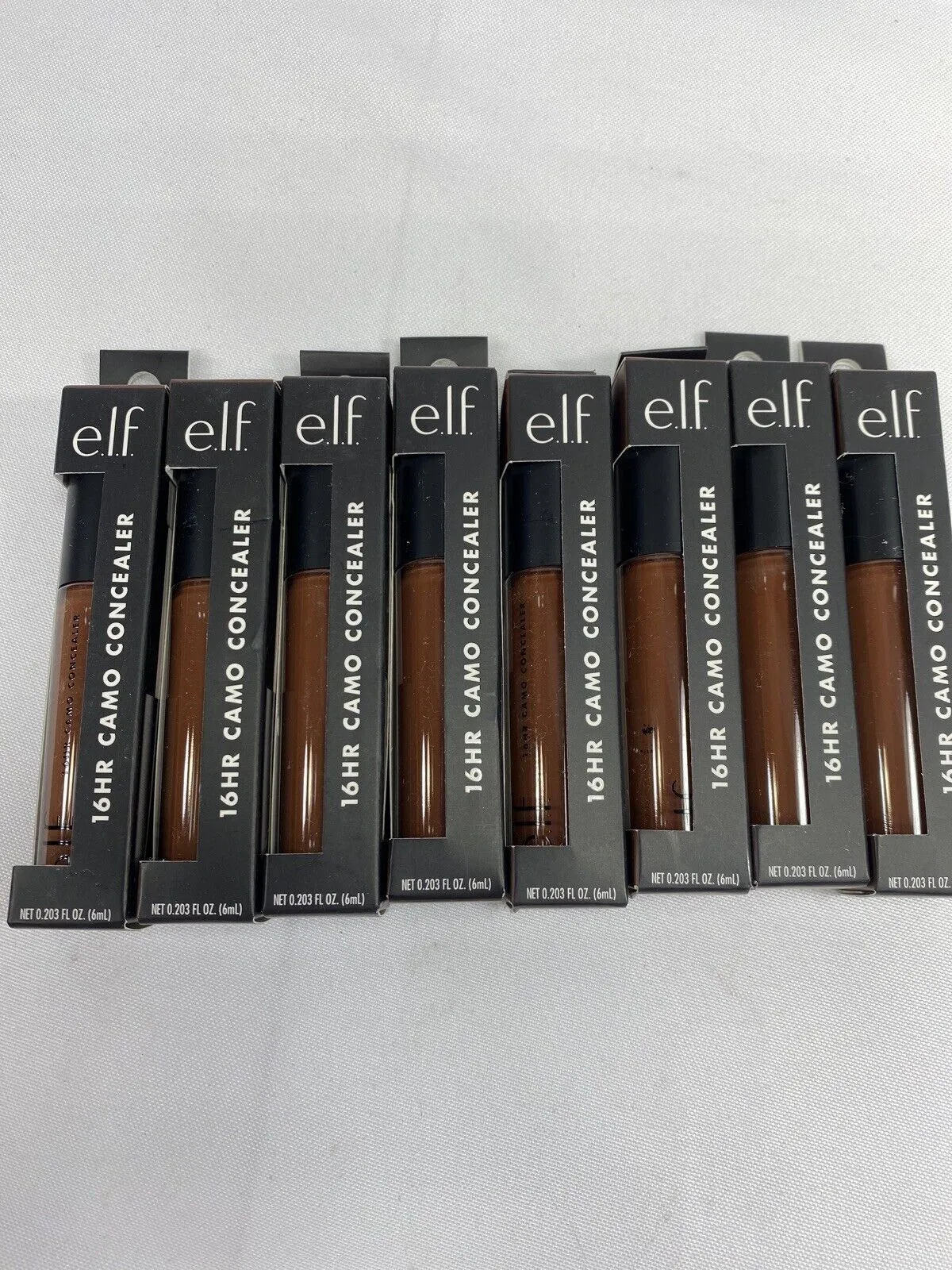 (8) Rich Ebony ELF e.l.f. 16hr Camo Concealer Face Makeup Foundation Prime
