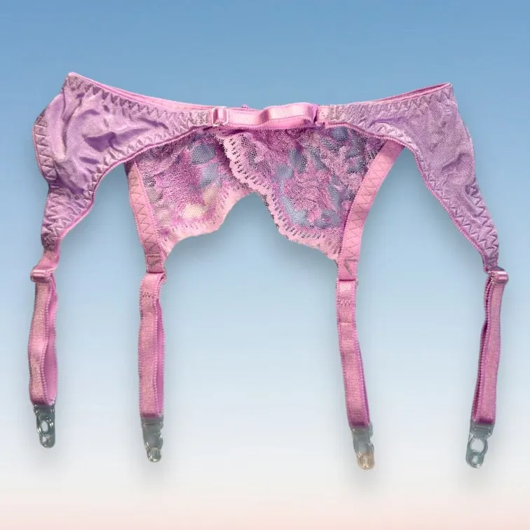 90’s Lace Garter Belt | Pastel Lilac