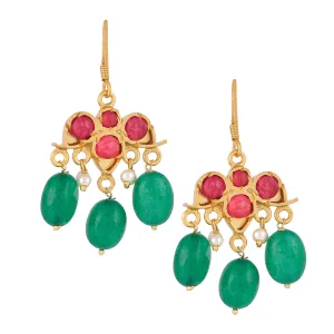 Aastha Earrings Green