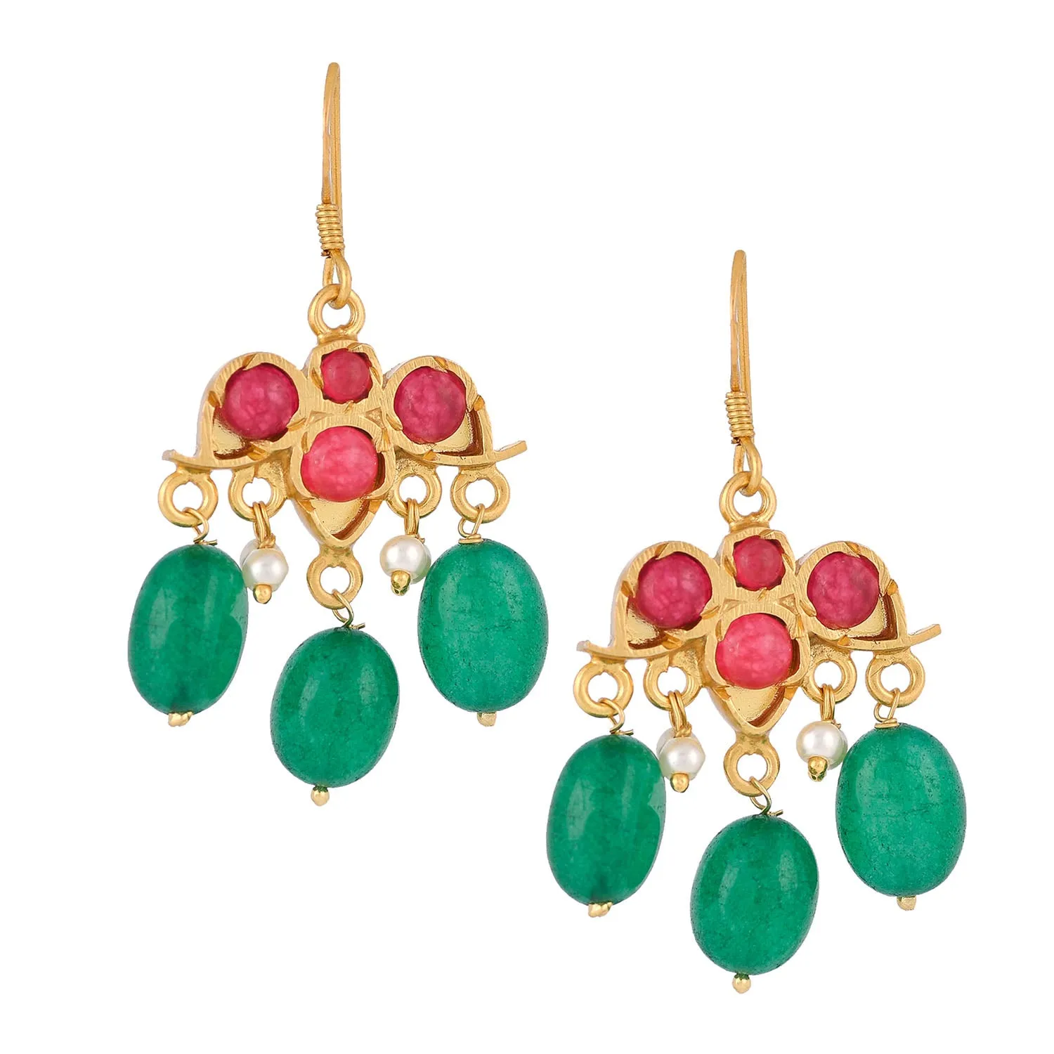 Aastha Earrings Green