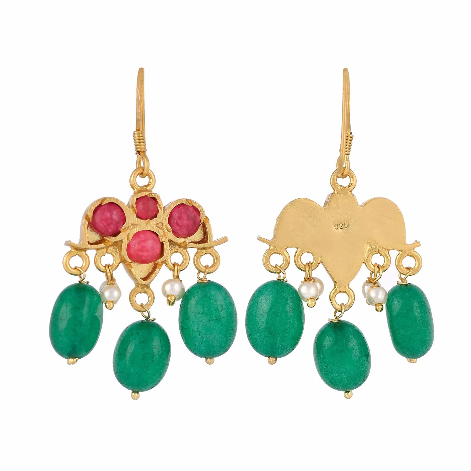 Aastha Earrings Green