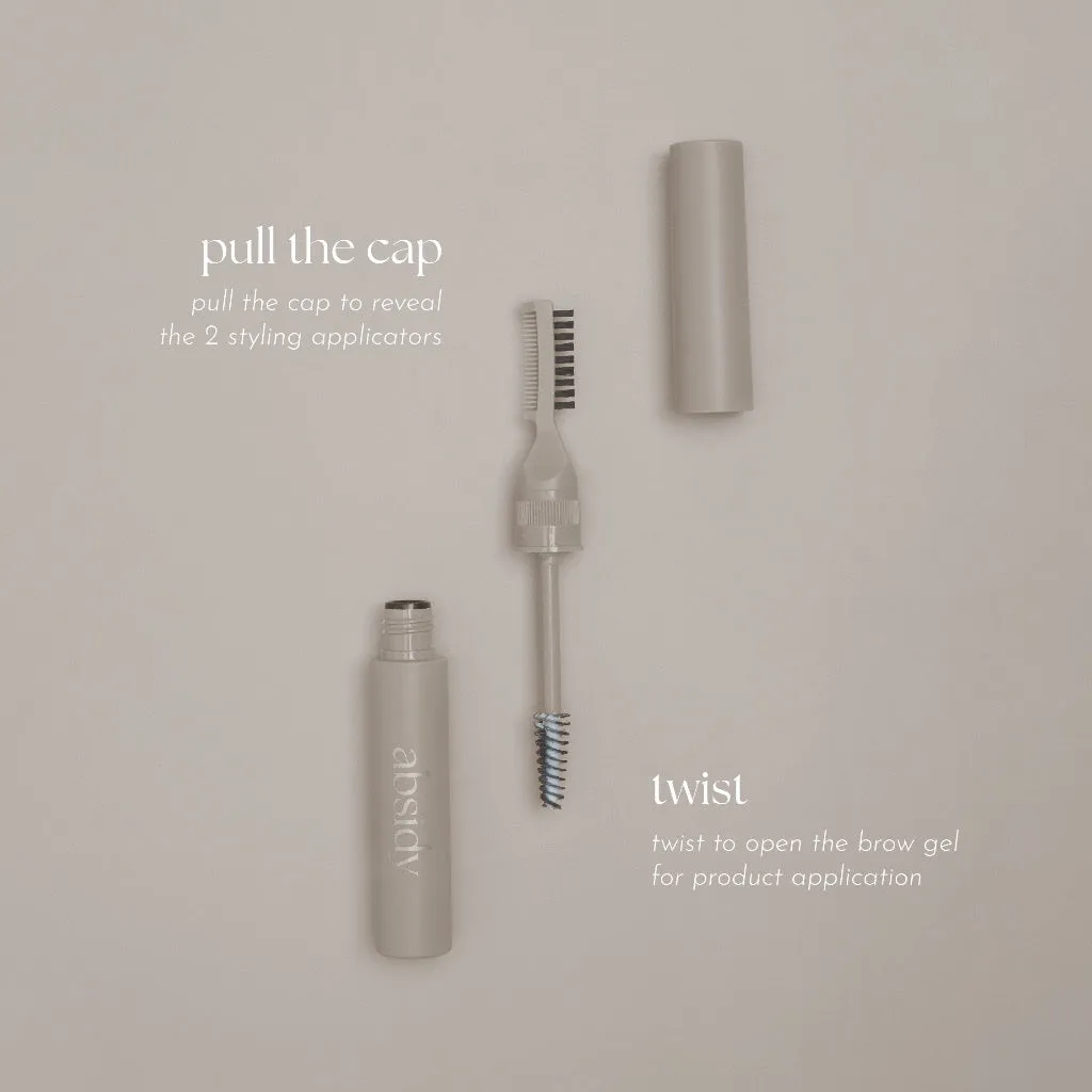Absidy Sculpt & Hold Multi-Peptide Laminating Brow Gel in Clear