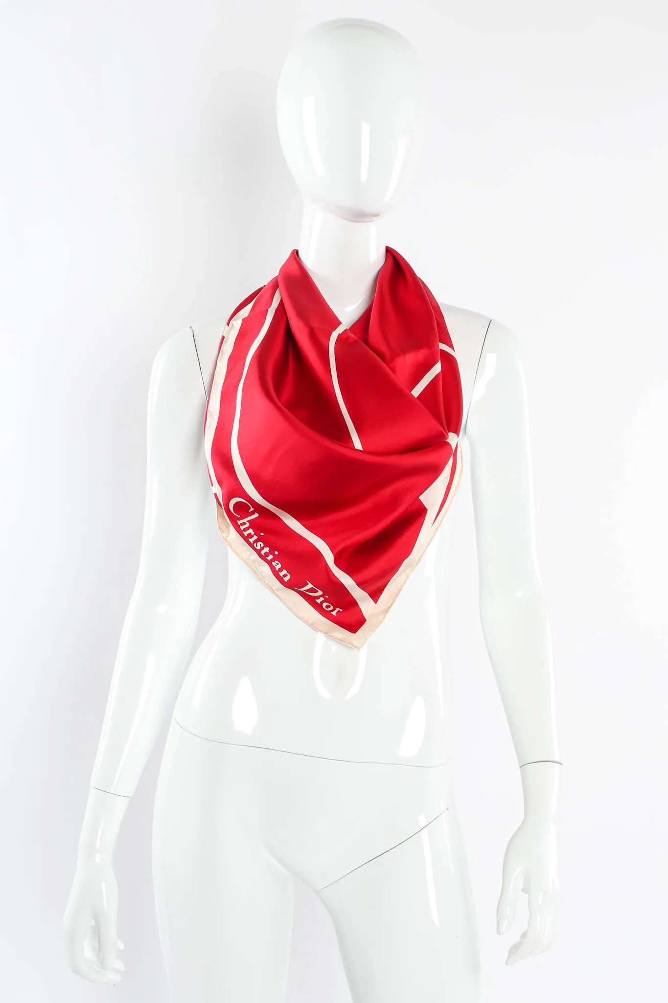 Abstract Swirl Stripe Scarf