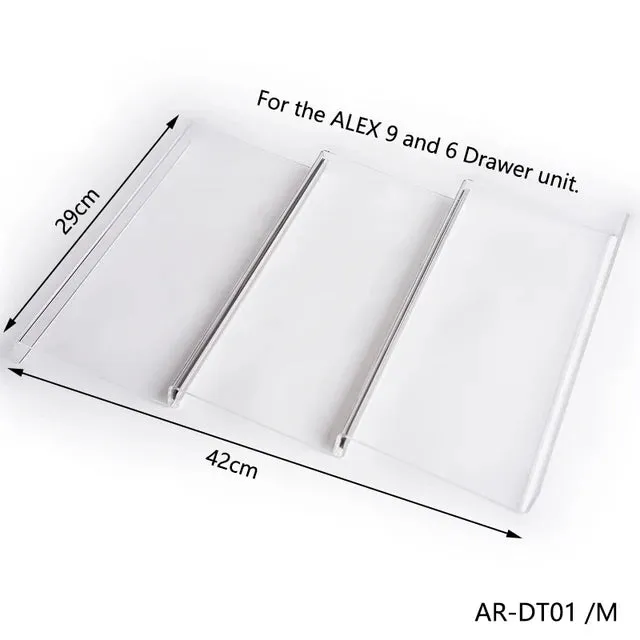 Acrylic Lipstick & Lipgloss Display Tray for ALEX 5 and 9 Drawer Units with Adjustable Magnetic Rows