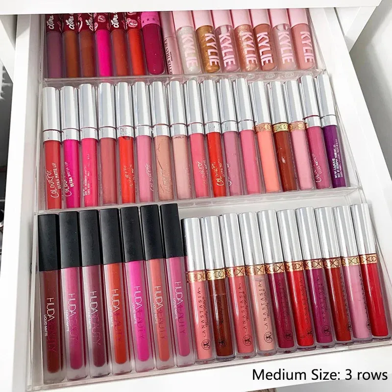 Acrylic Lipstick & Lipgloss Display Tray for ALEX 5 and 9 Drawer Units with Adjustable Magnetic Rows