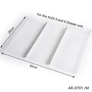 Acrylic Lipstick & Lipgloss Display Tray for ALEX 5 and 9 Drawer Units with Adjustable Magnetic Rows