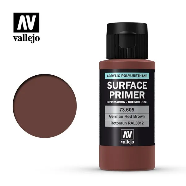 Acrylic Polyurethane - Primer German Red Brown (RAL 8012) 60ml 73.605