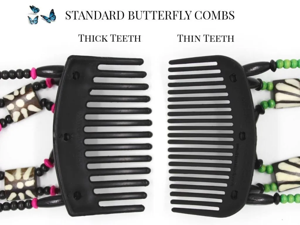 African Butterfly Hair Comb - Ndalena Blonde 101
