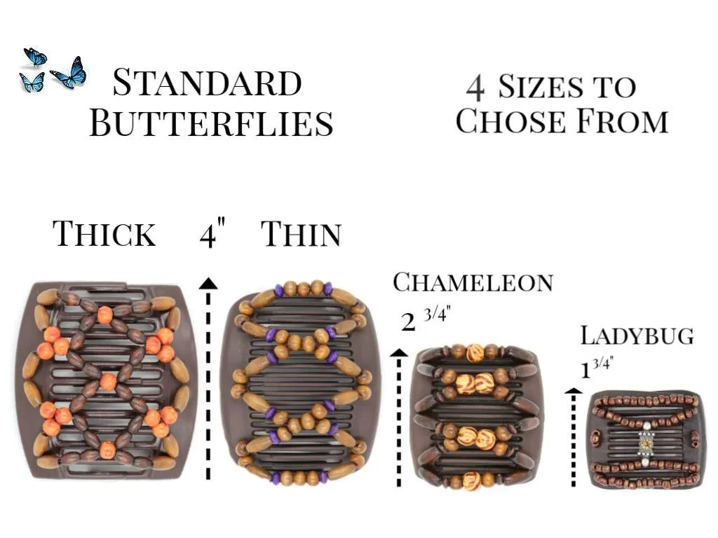 African Butterfly Hair Comb - Ndalena Blonde 101