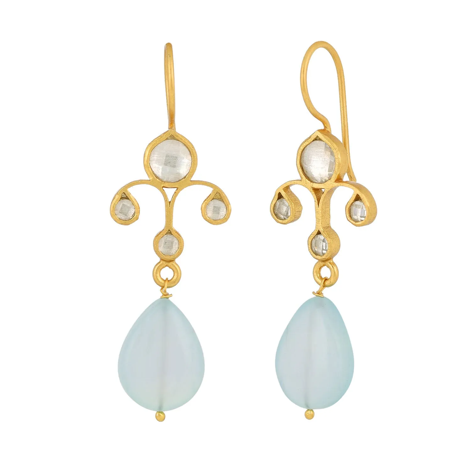 Ahana Earrings Aqua