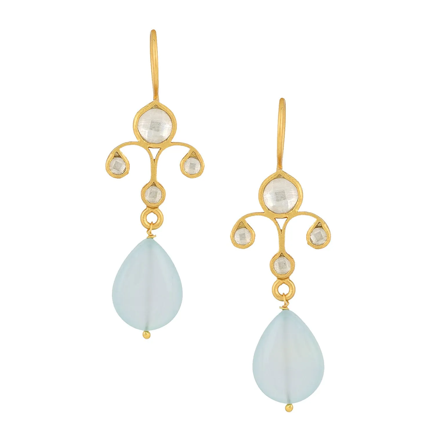 Ahana Earrings Aqua