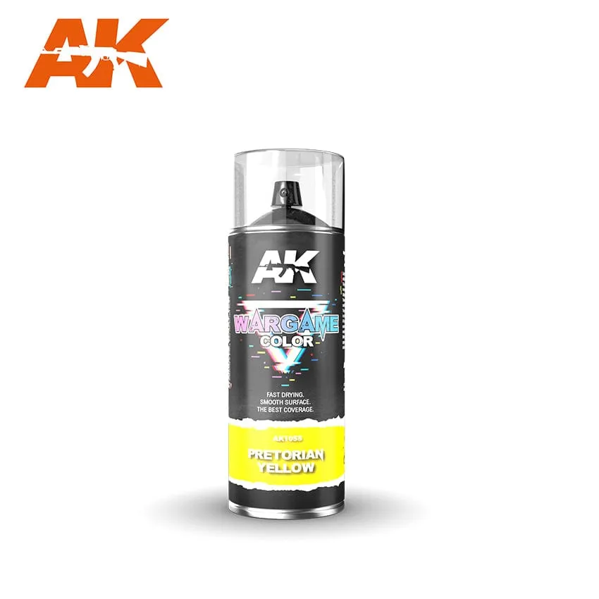 AK Interactive Wargame Primer Spray - Praetorian Yellow 400ml