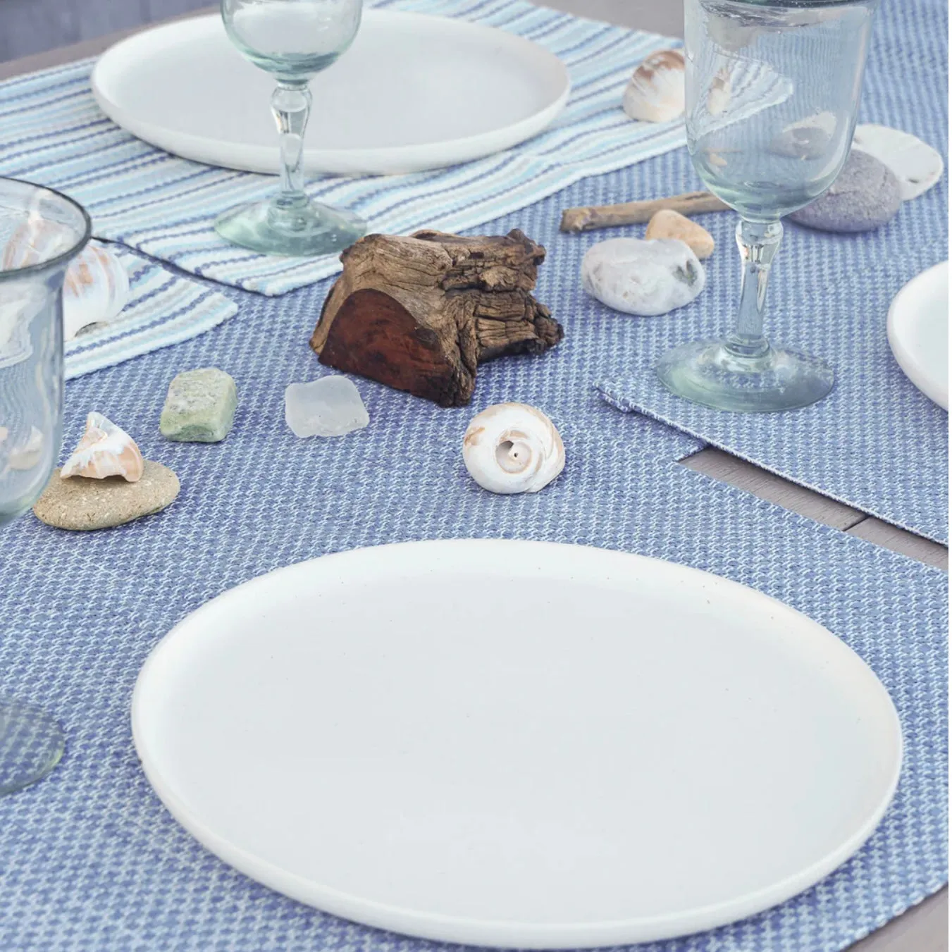 Anaya Home Deep Sea Blue Indoor Outdoor Placemat