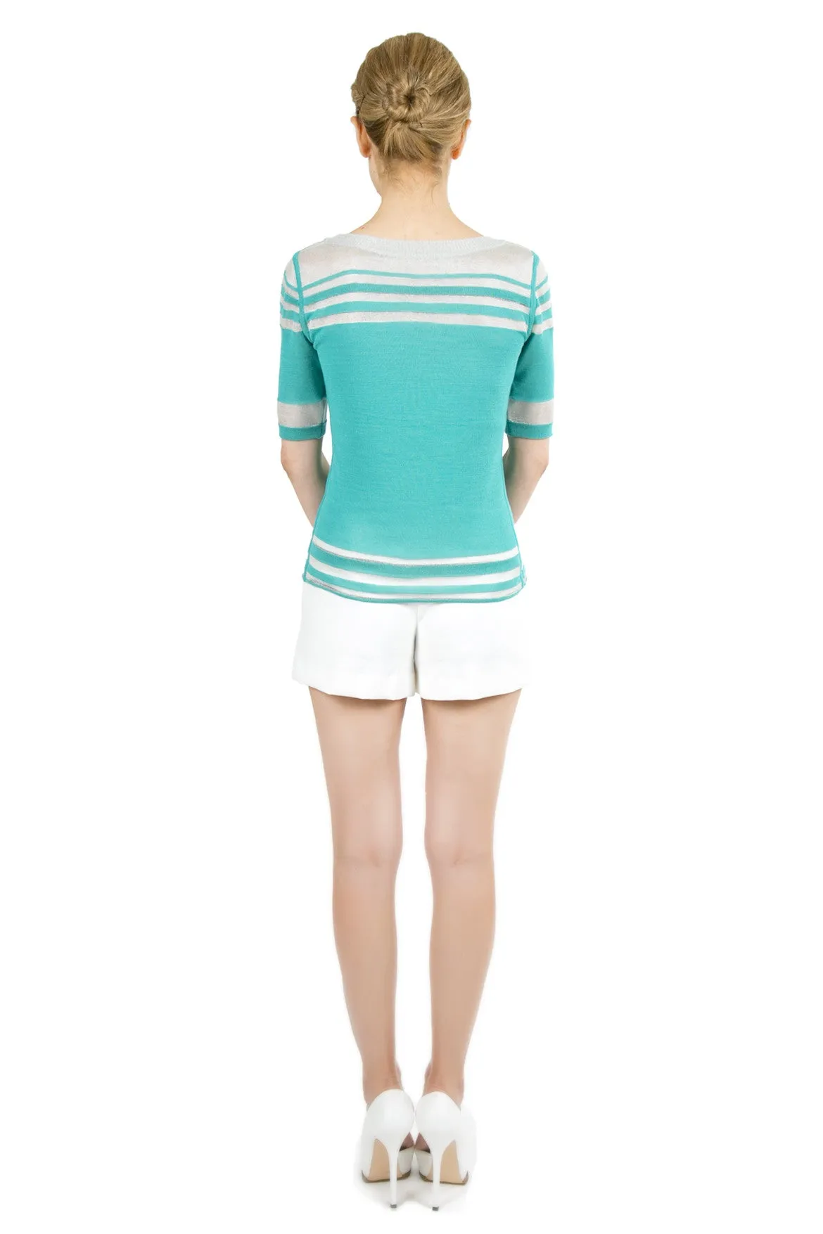 Andonia Round Neck Reversible Pullover