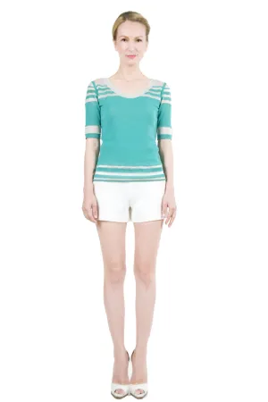 Andonia Round Neck Reversible Pullover