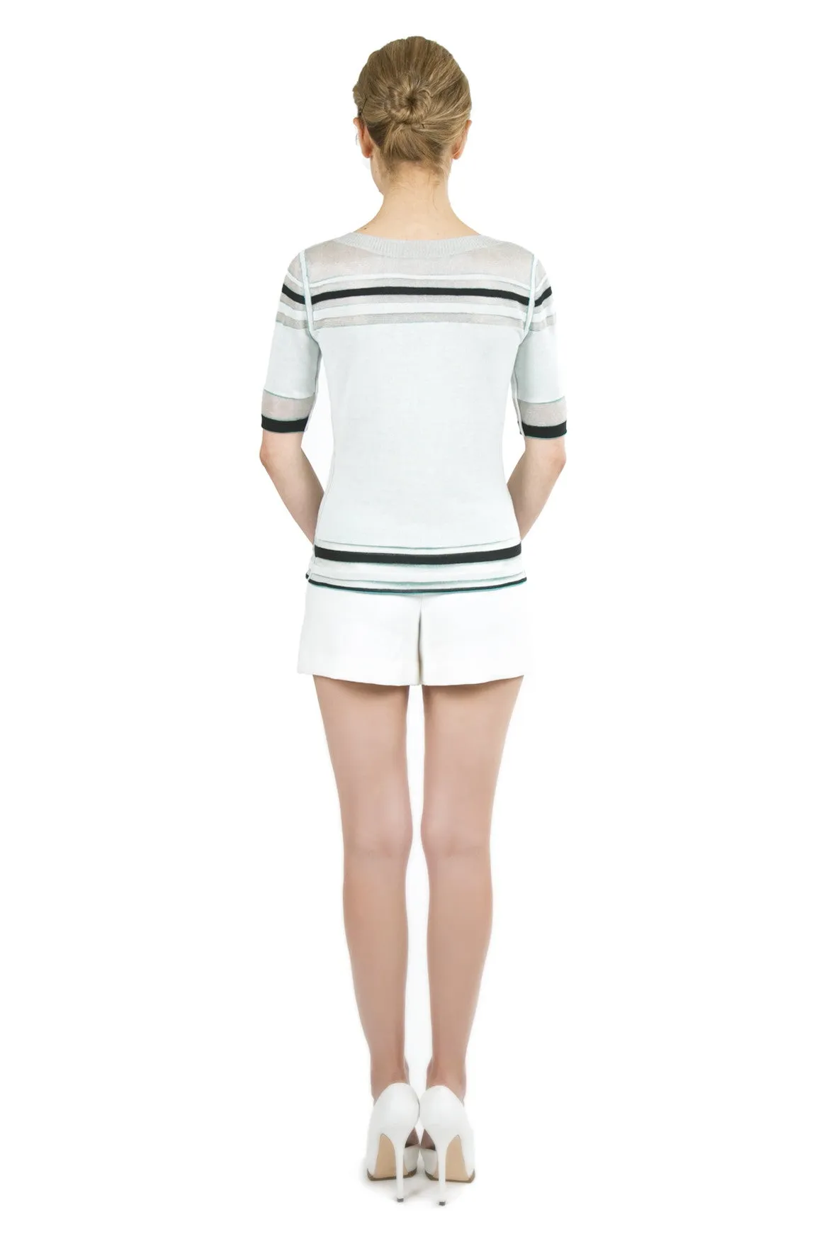 Andonia Round Neck Reversible Pullover