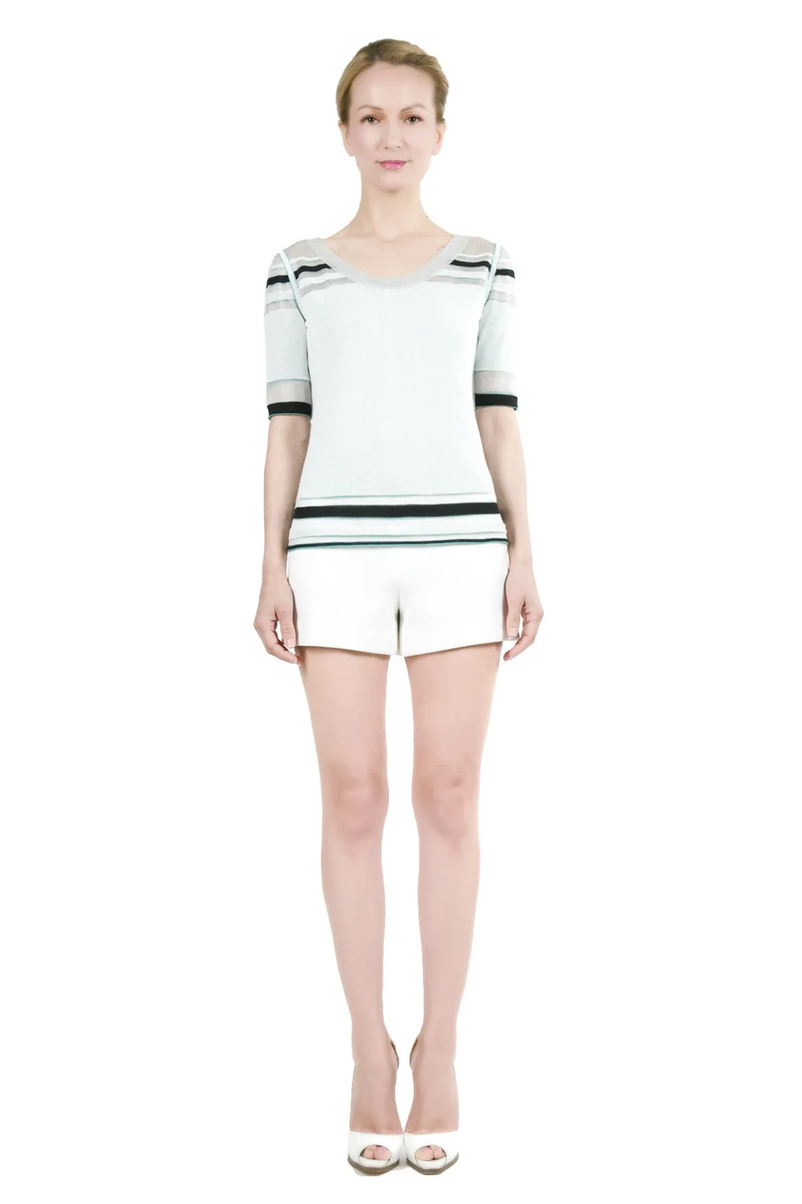 Andonia Round Neck Reversible Pullover