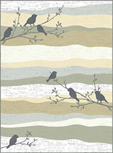 Andover Fabrics Aria Dark Khaki Musical Cotton Fabric A-9219-N1