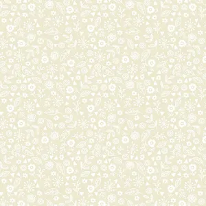 Andover Fabrics Doodle Ditzy Light Cream Cotton Fabric TP-1911-Q2