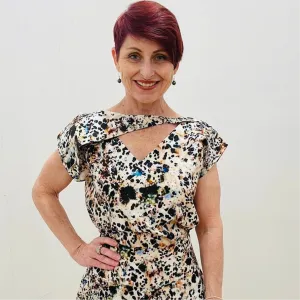 Animal Print Swath Top