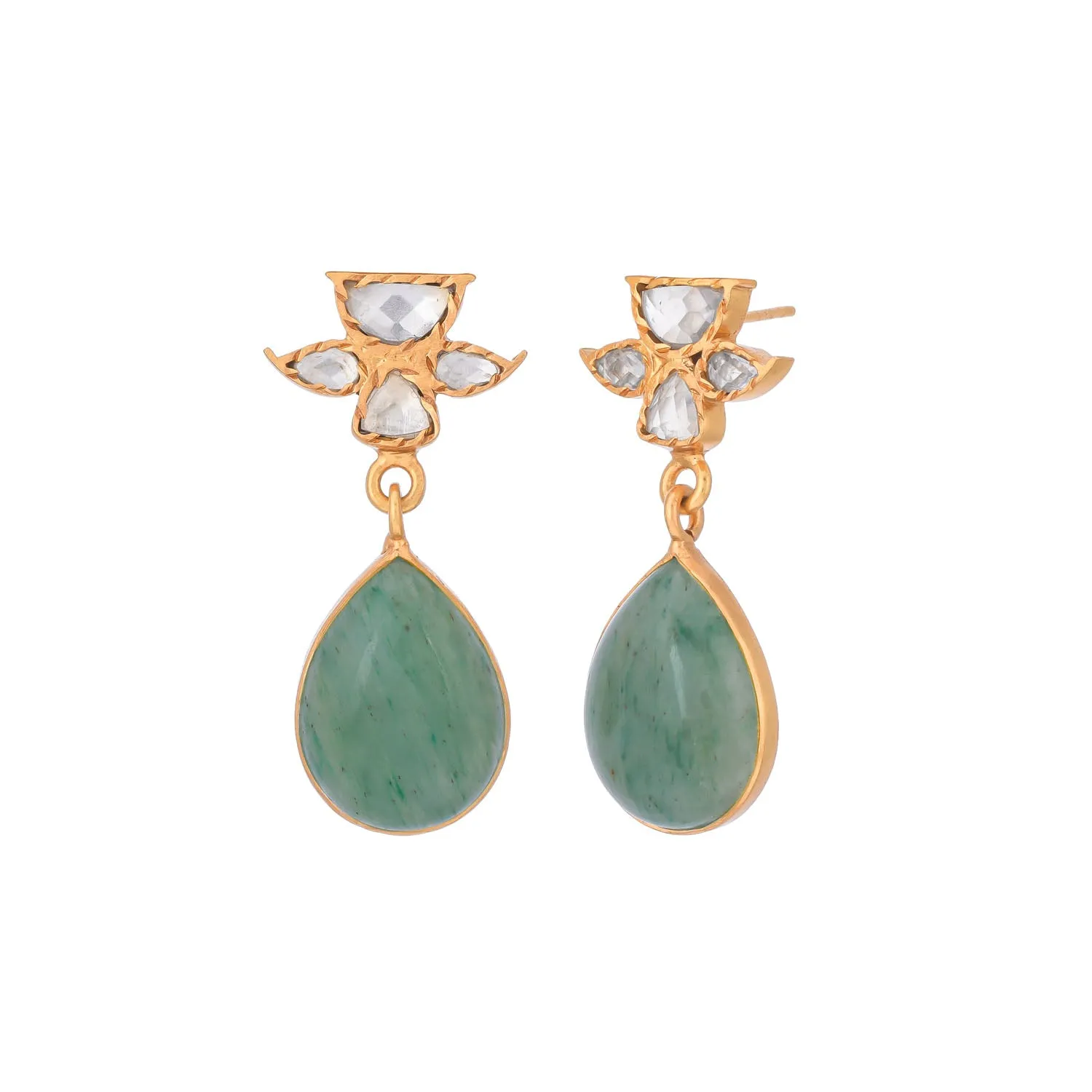 Aparajita Earrings Green