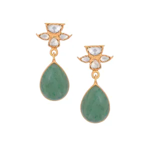 Aparajita Earrings Green