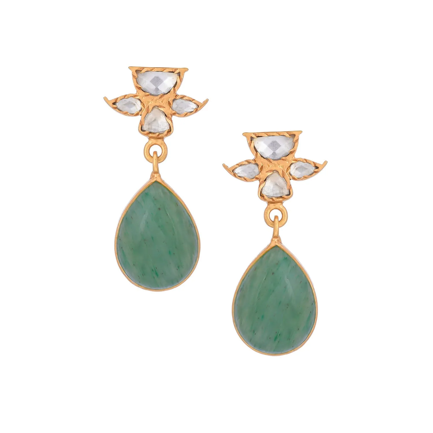 Aparajita Earrings Green