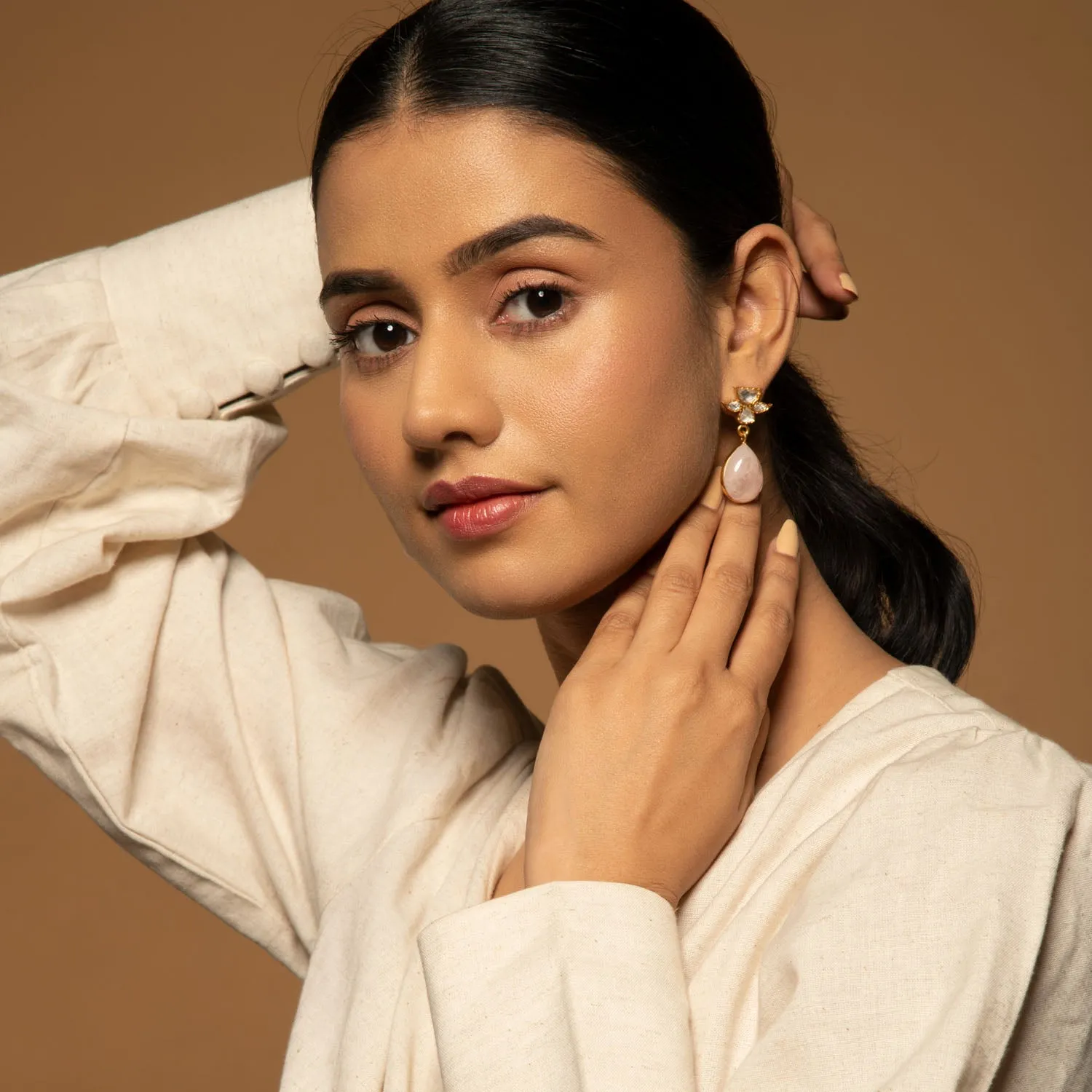 Aparajita Earrings Rose