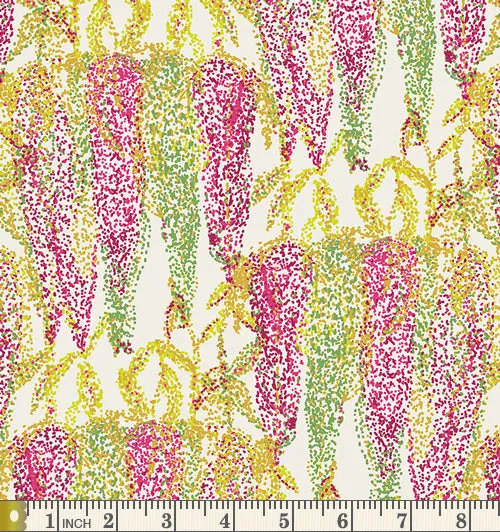 Art Gallery Fabrics Millie Fleur Wisteria Ochre Pink Cotton Fabric MFL-11352