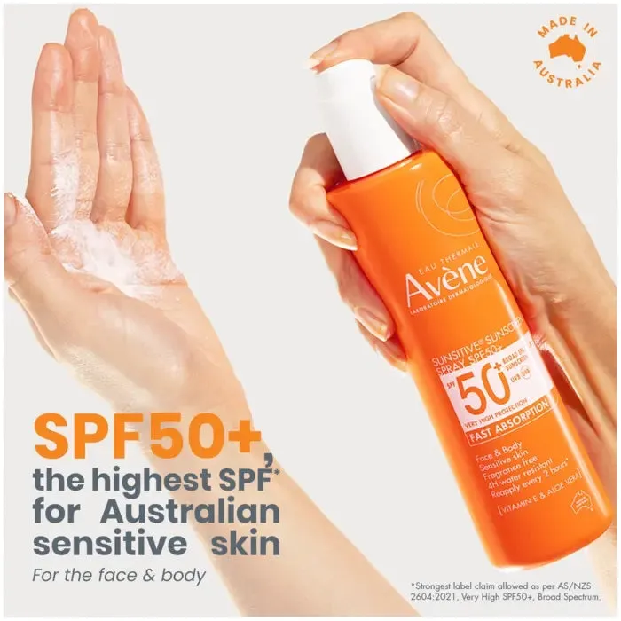 Avene Sunscreen Spray SPF50  200ml