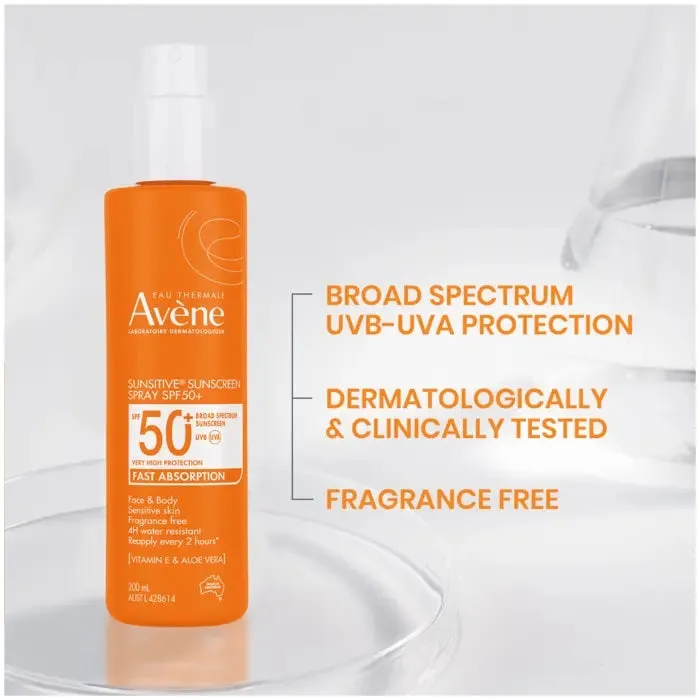 Avene Sunscreen Spray SPF50  200ml