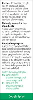 A.Vogel Cough Spray For Kids 30ml