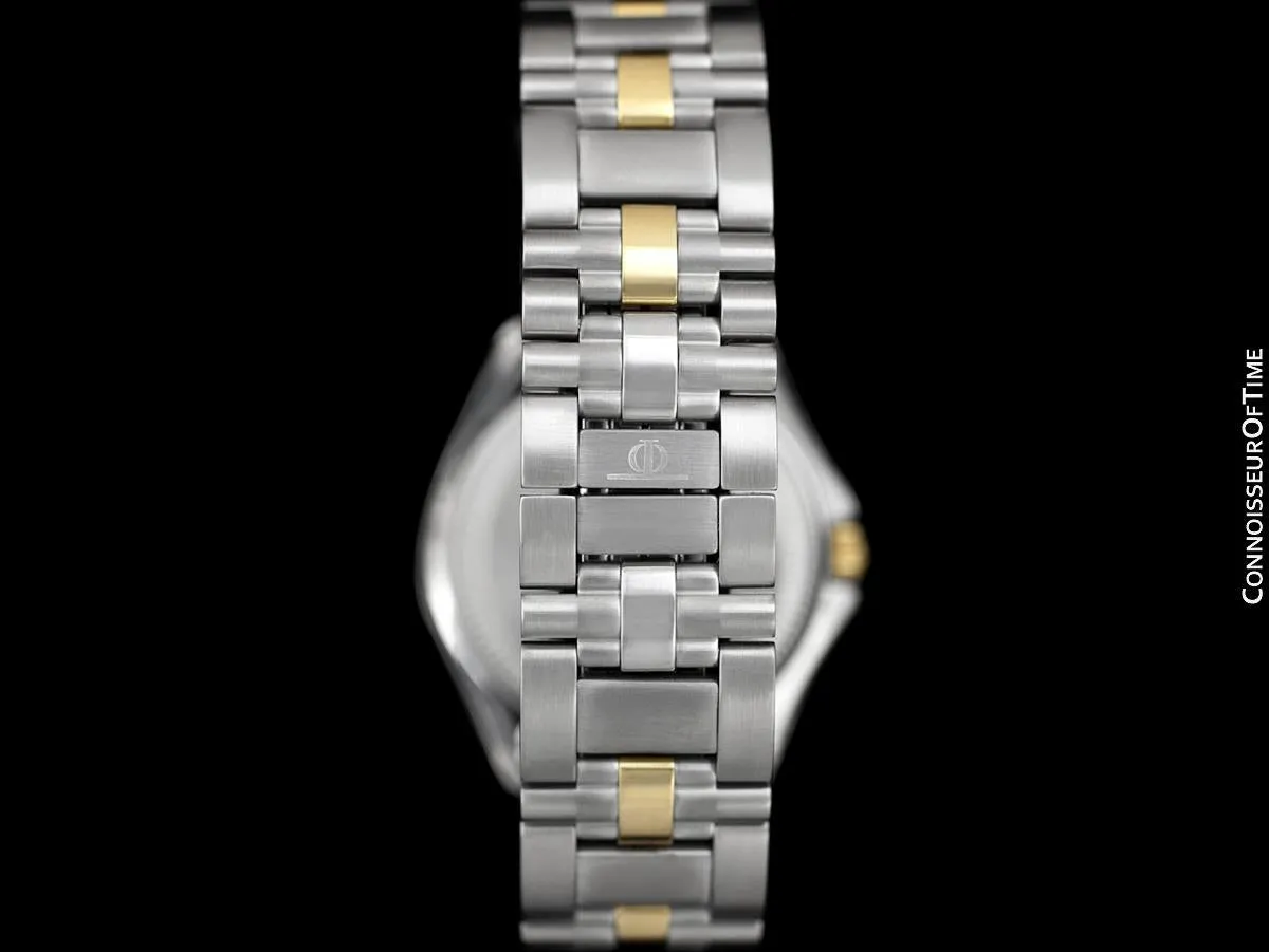 Baume & Mercier Malibu Mens Unisex Two-Tone Silver Dial Watch - Stainless Steel and Solid 18K Gold