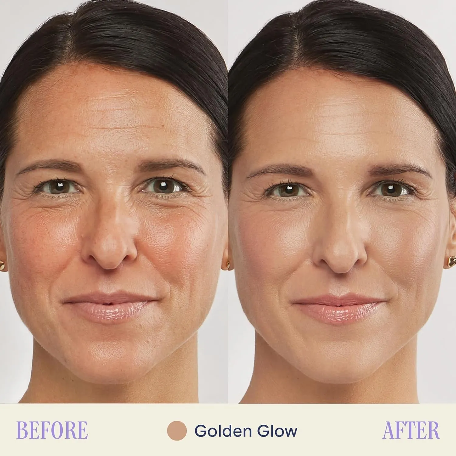 BB Cream Golden Glow, Universal Shade, Tinted Moisturizer, Skin Enhancer, Illuminator, Beauty Balm, Non-Comedogenic, Paraben-Free, Oil-Free, Hypoallergenic, Cruelty-Free, 1.5 Fl Oz