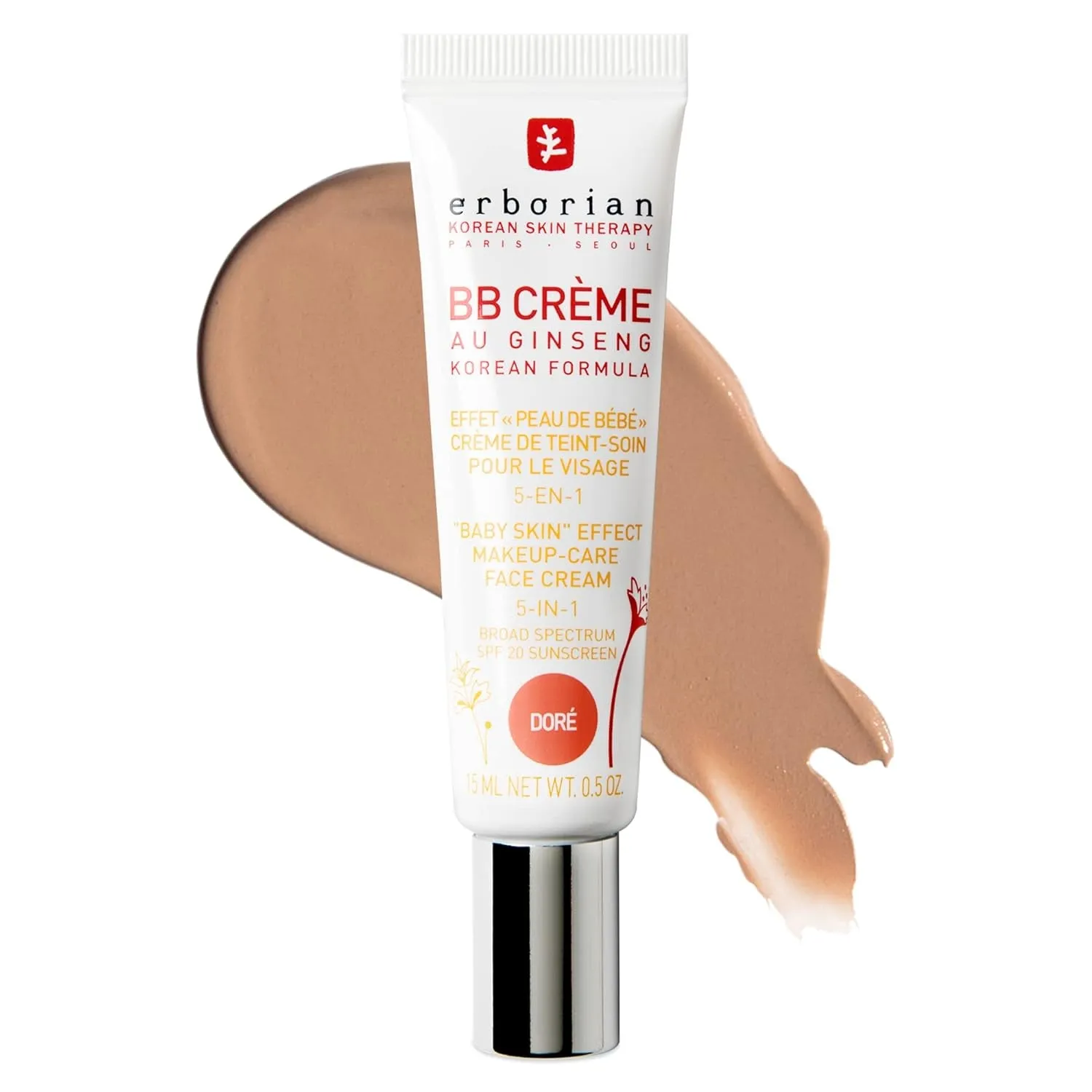 BB Cream with Ginseng - Lightweight Buildable Coverage with SPF & Ultra-Soft Matte Finish - Korean Face Skincare