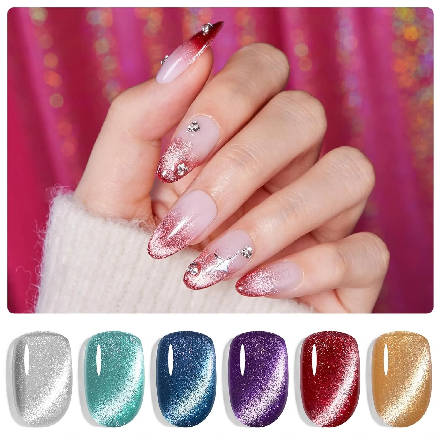 Beetles Spring Gel Nail Polish Set, 6 Colors Jelly Gel Polish Nude Pink Gel Neutral Nail Art Design Translucent Gel Nail Kits Soak off Uv Nail Lamp Cured Nail Manicure for Women