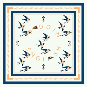 Birds Dont Worry Silk Scarf