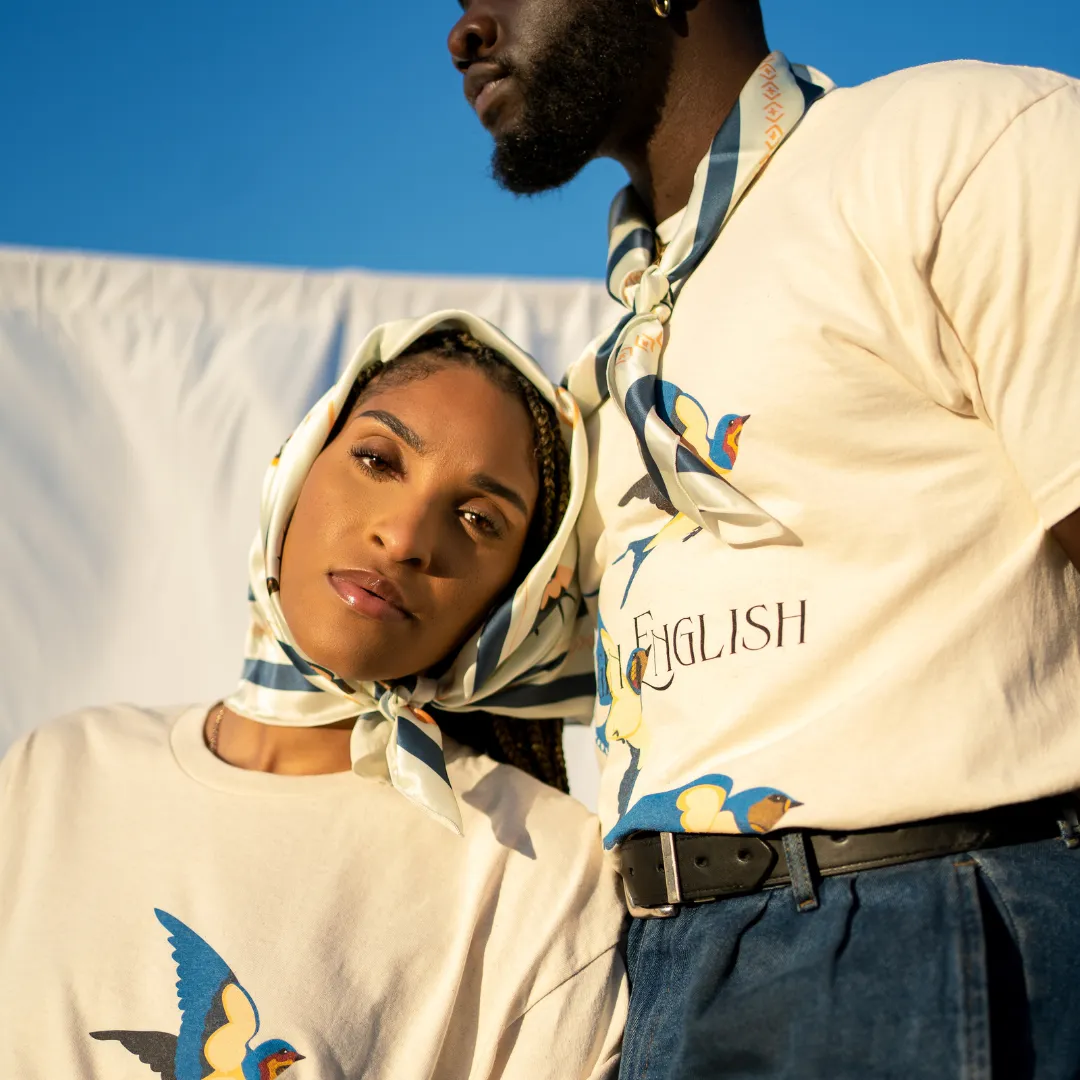 Birds Dont Worry Silk Scarf