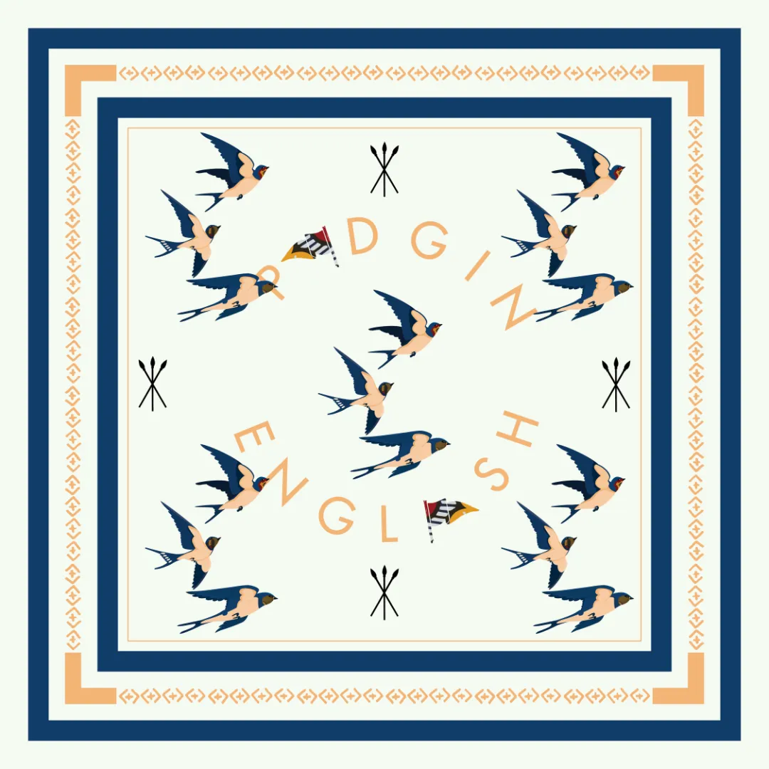 Birds Dont Worry Silk Scarf