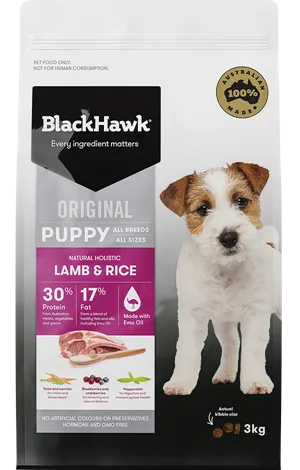 Black Hawk Puppy Dry Food - Lamb & Rice