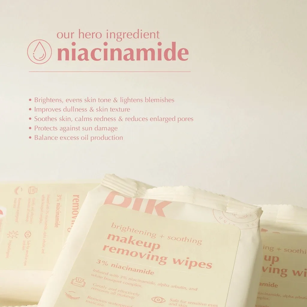 blk skin Brightening & Soothing Makeup Removing Wipes  Niacinamide