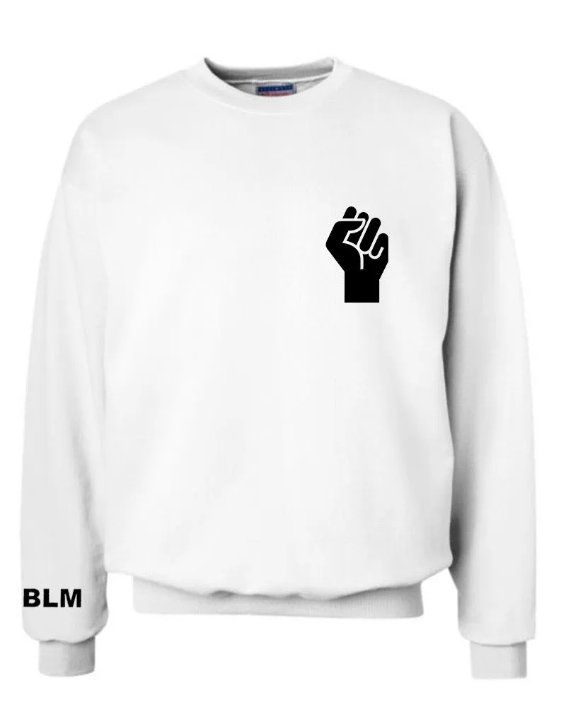BLM White Crewneck