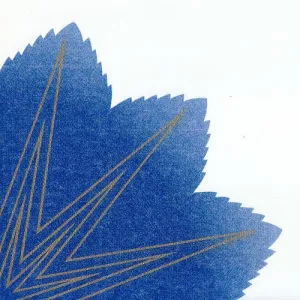 Blue and Gold Rice Paper Luncheon Napkins