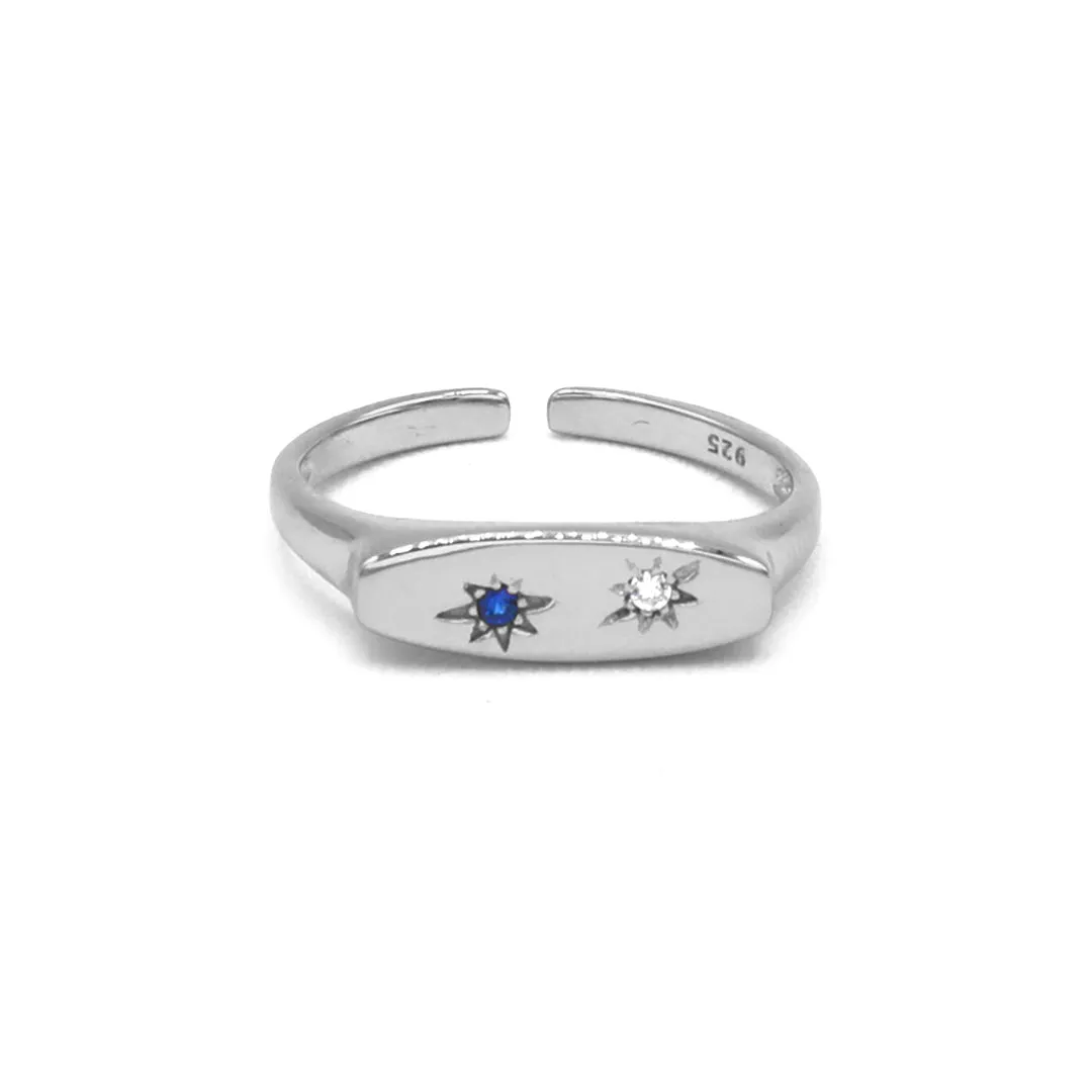 Blue Sparks Ring