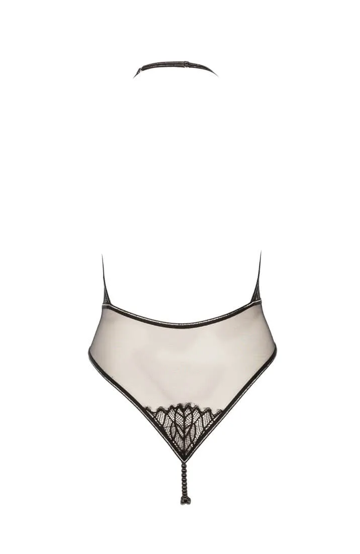 Bodysuit with double pearl string - Manhattan Body