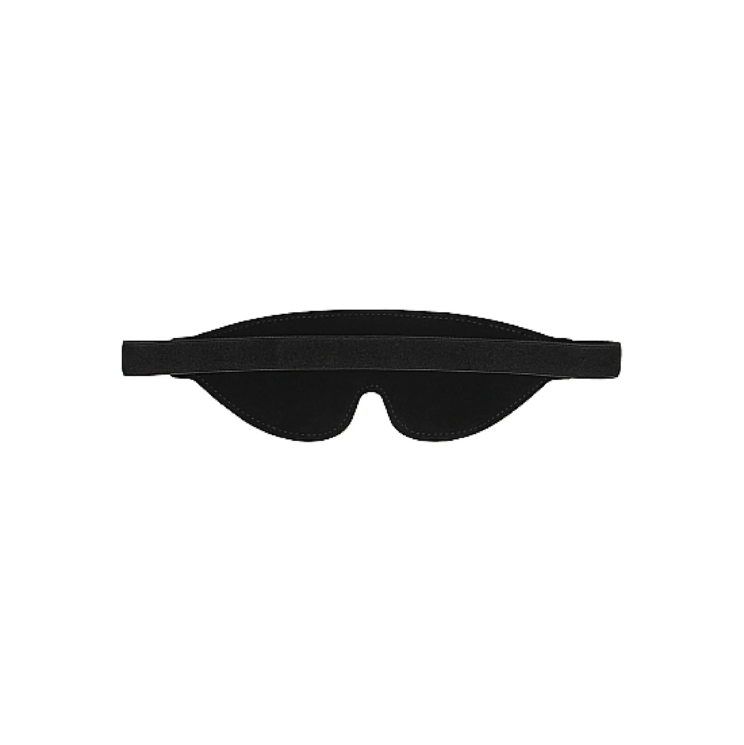 Bonded Leather Eye-Mask "Ouch" - With Elastic Straps