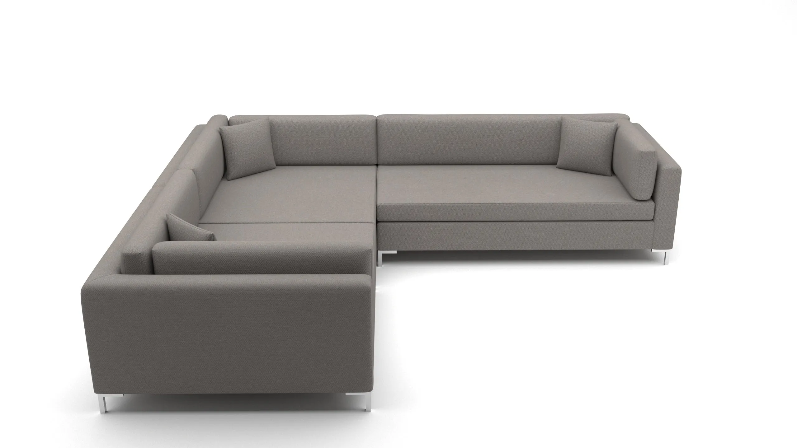 Bonnell 137" Double Cuddler Left Corner Sectional