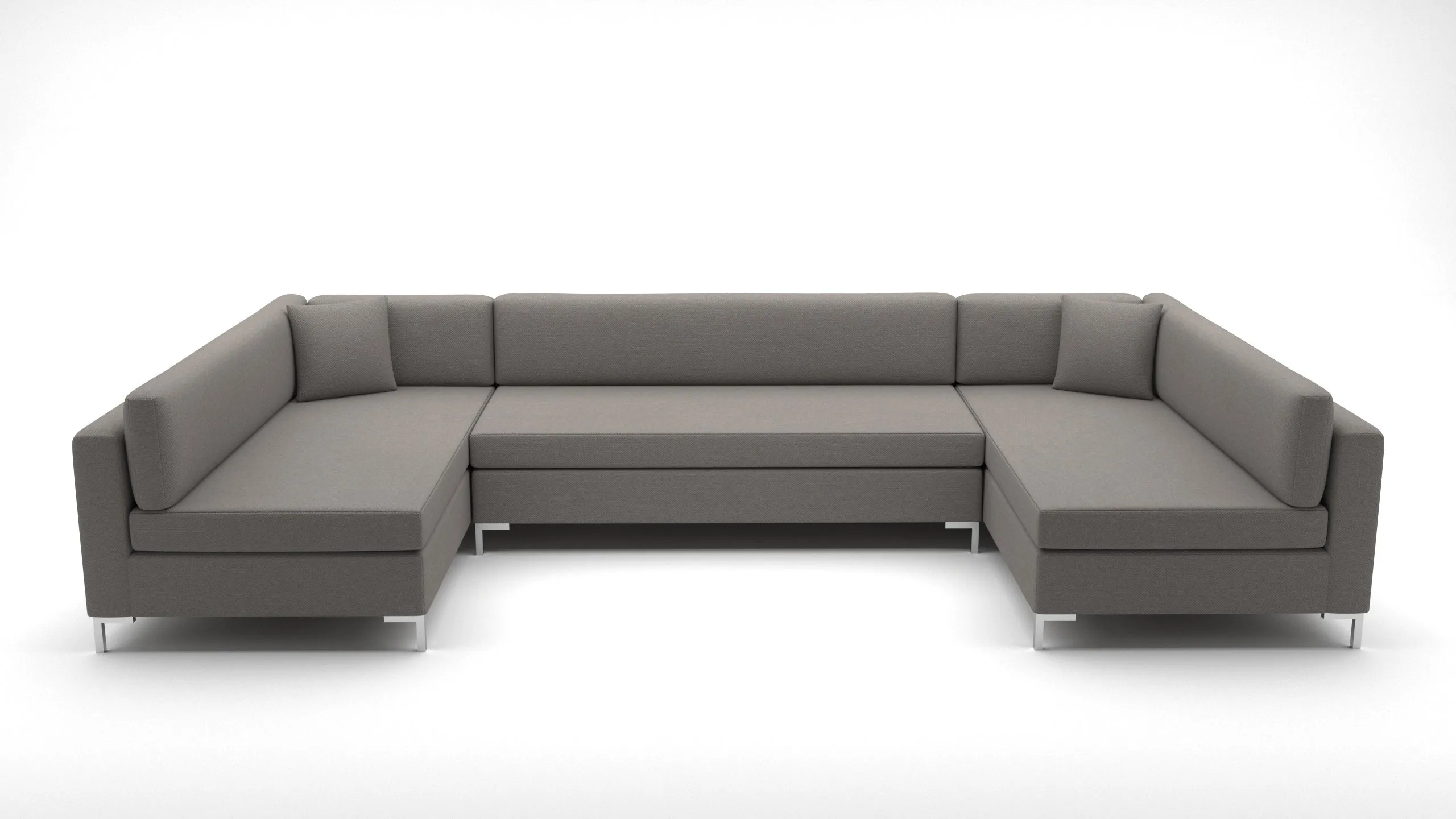 Bonnell 162" U Armless Sectional