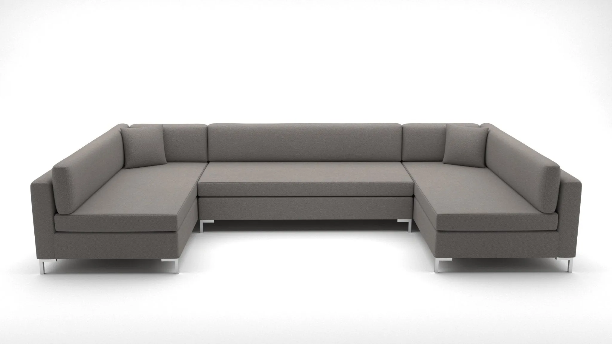 Bonnell 162" U Armless Sectional