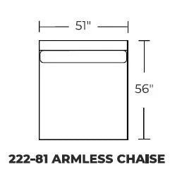 Bonnell Armless Chaise